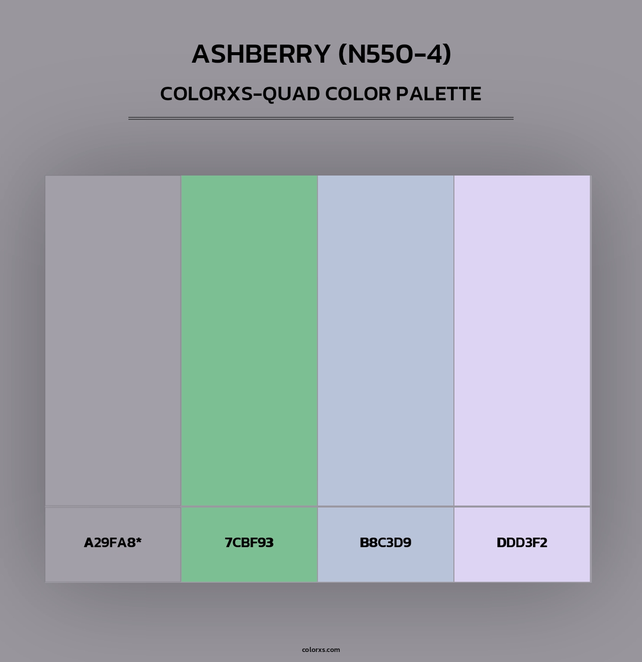 Ashberry (N550-4) - Colorxs Quad Palette