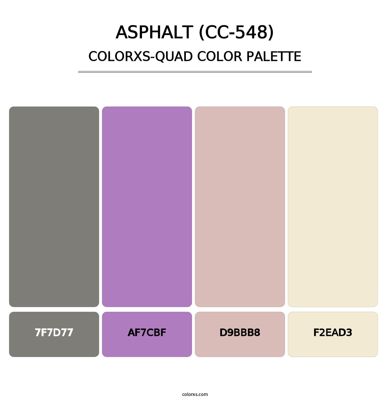 Asphalt (CC-548) - Colorxs Quad Palette