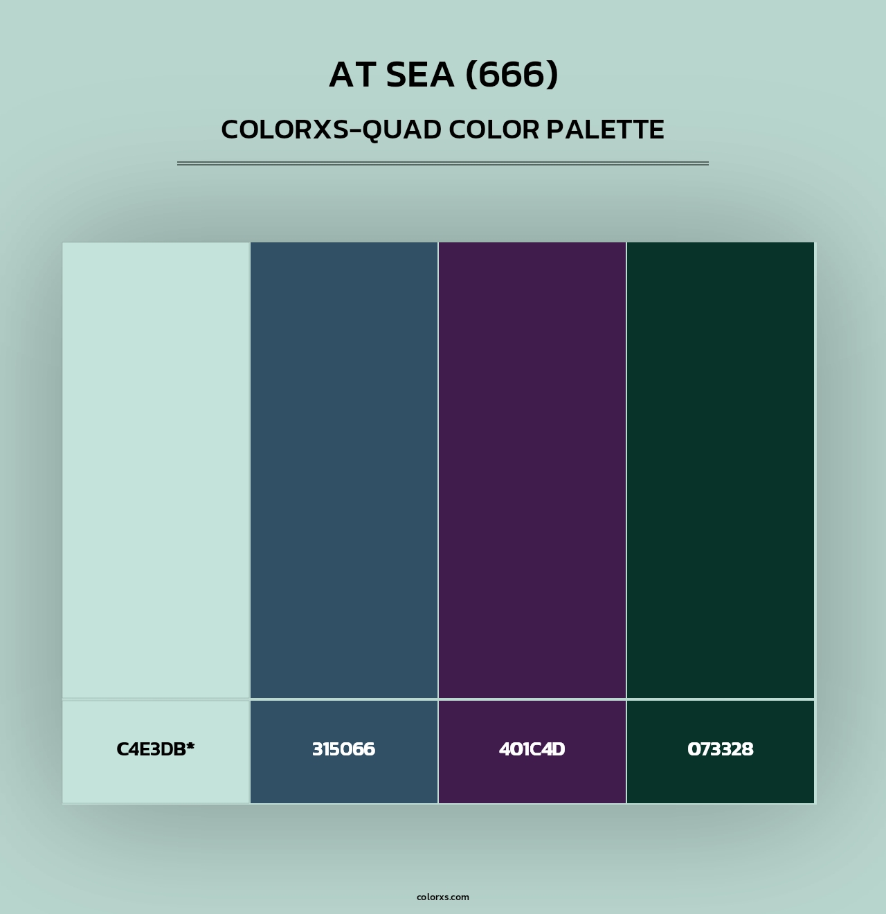 At Sea (666) - Colorxs Quad Palette