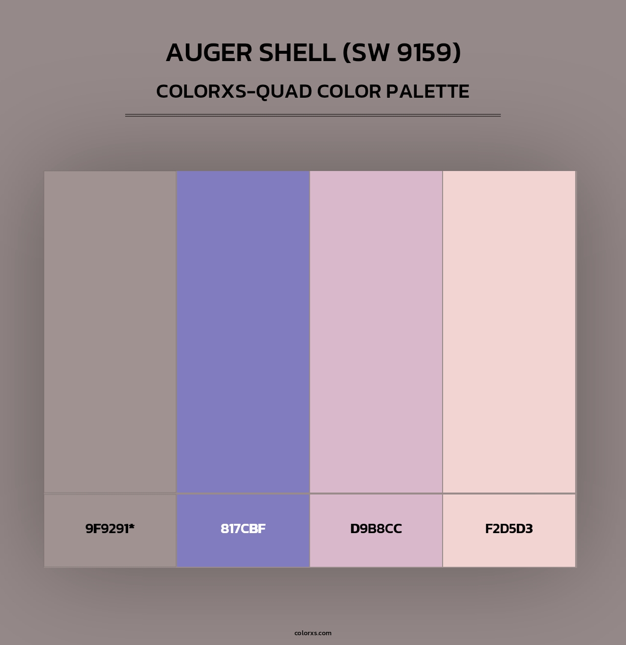 Auger Shell (SW 9159) - Colorxs Quad Palette