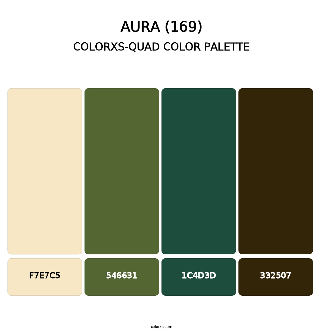 Aura (169) - Colorxs Quad Palette
