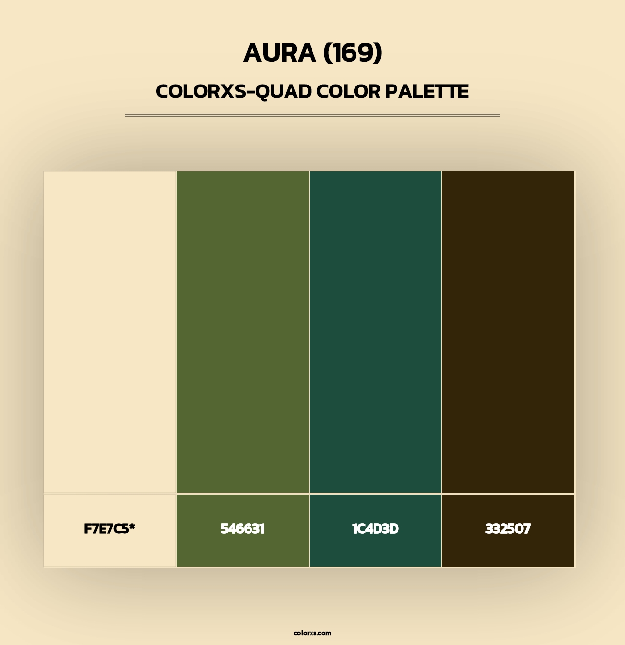 Aura (169) - Colorxs Quad Palette