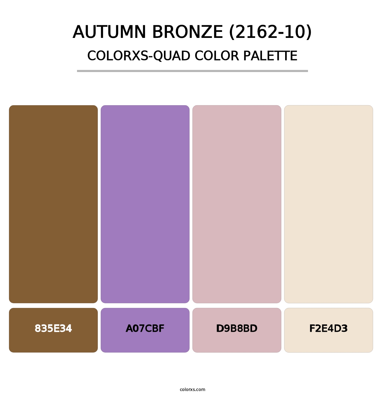 Autumn Bronze (2162-10) - Colorxs Quad Palette