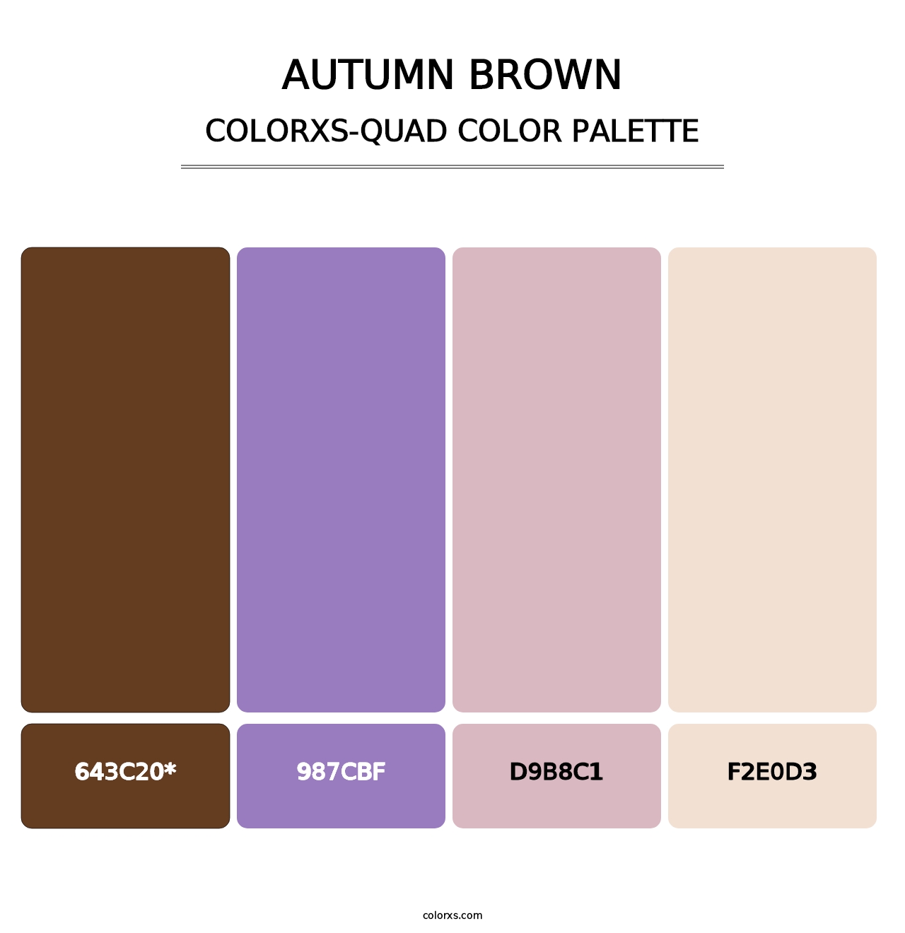 Autumn Brown - Colorxs Quad Palette