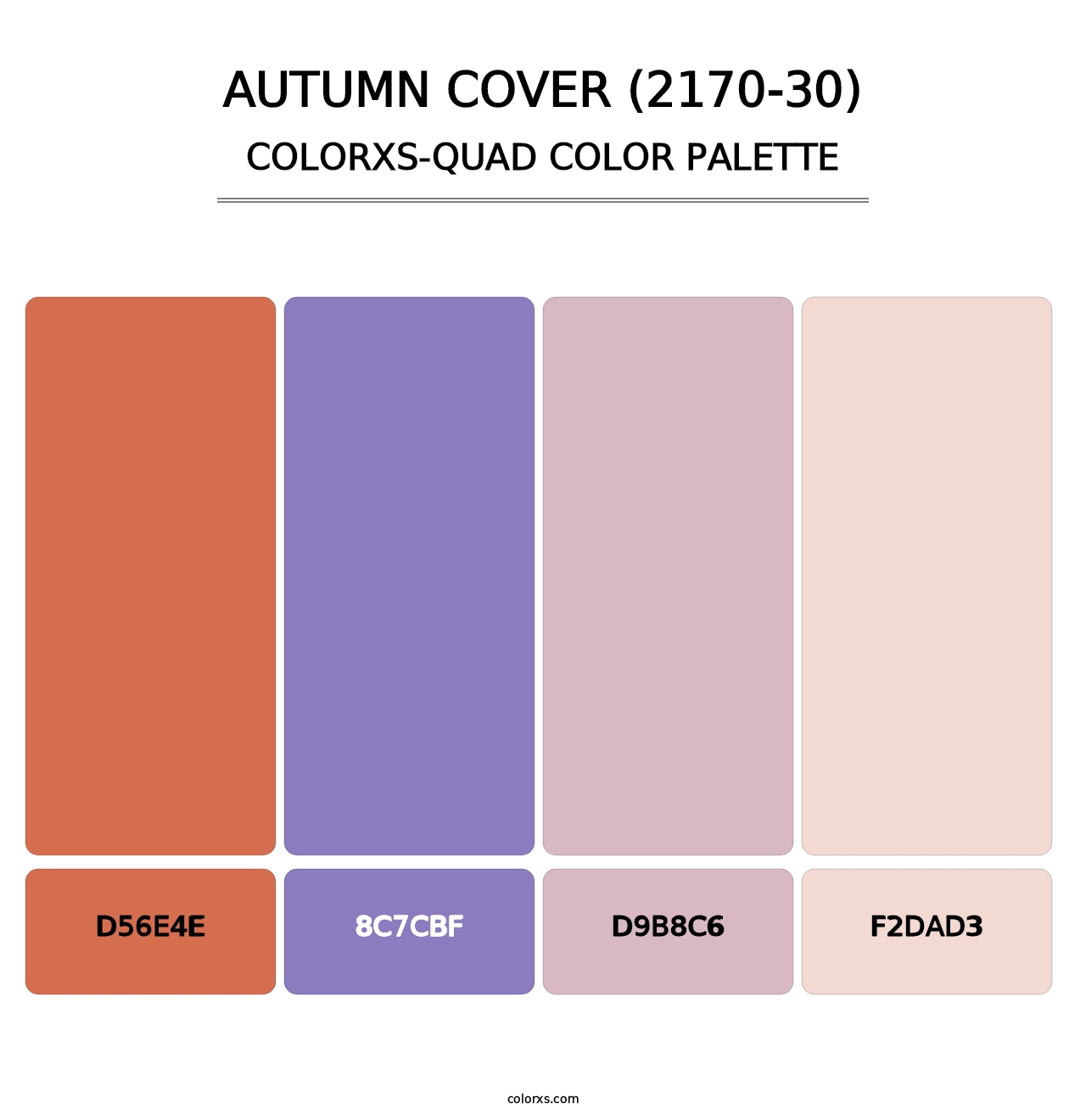 Autumn Cover (2170-30) - Colorxs Quad Palette