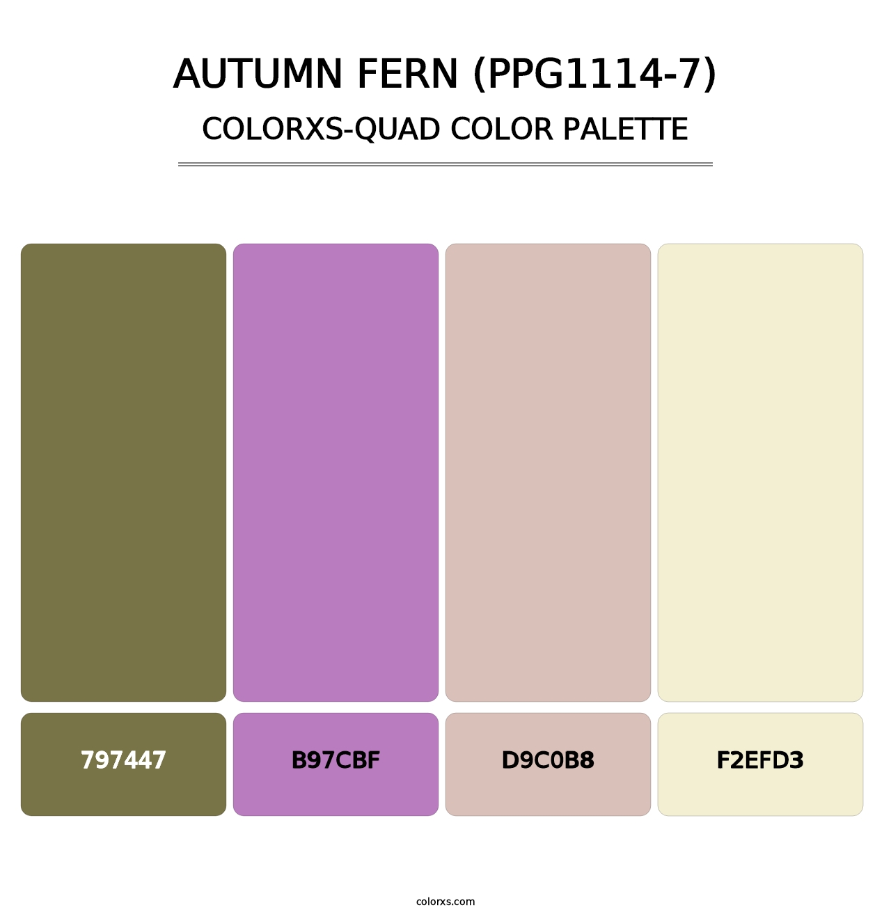 Autumn Fern (PPG1114-7) - Colorxs Quad Palette