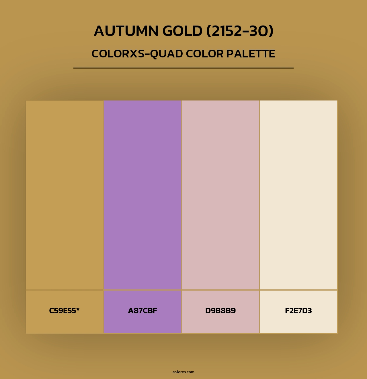 Autumn Gold (2152-30) - Colorxs Quad Palette