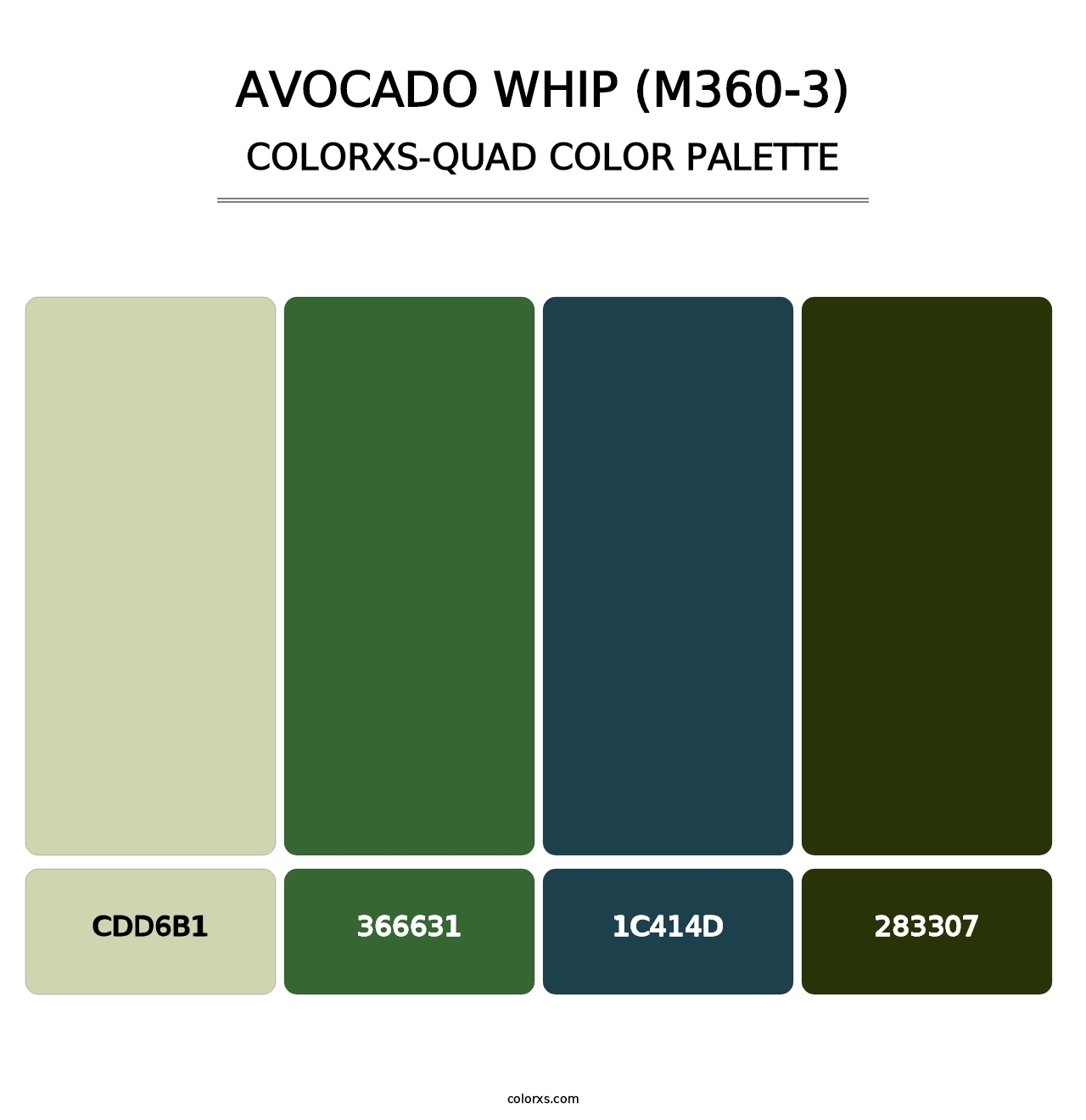 Avocado Whip (M360-3) - Colorxs Quad Palette