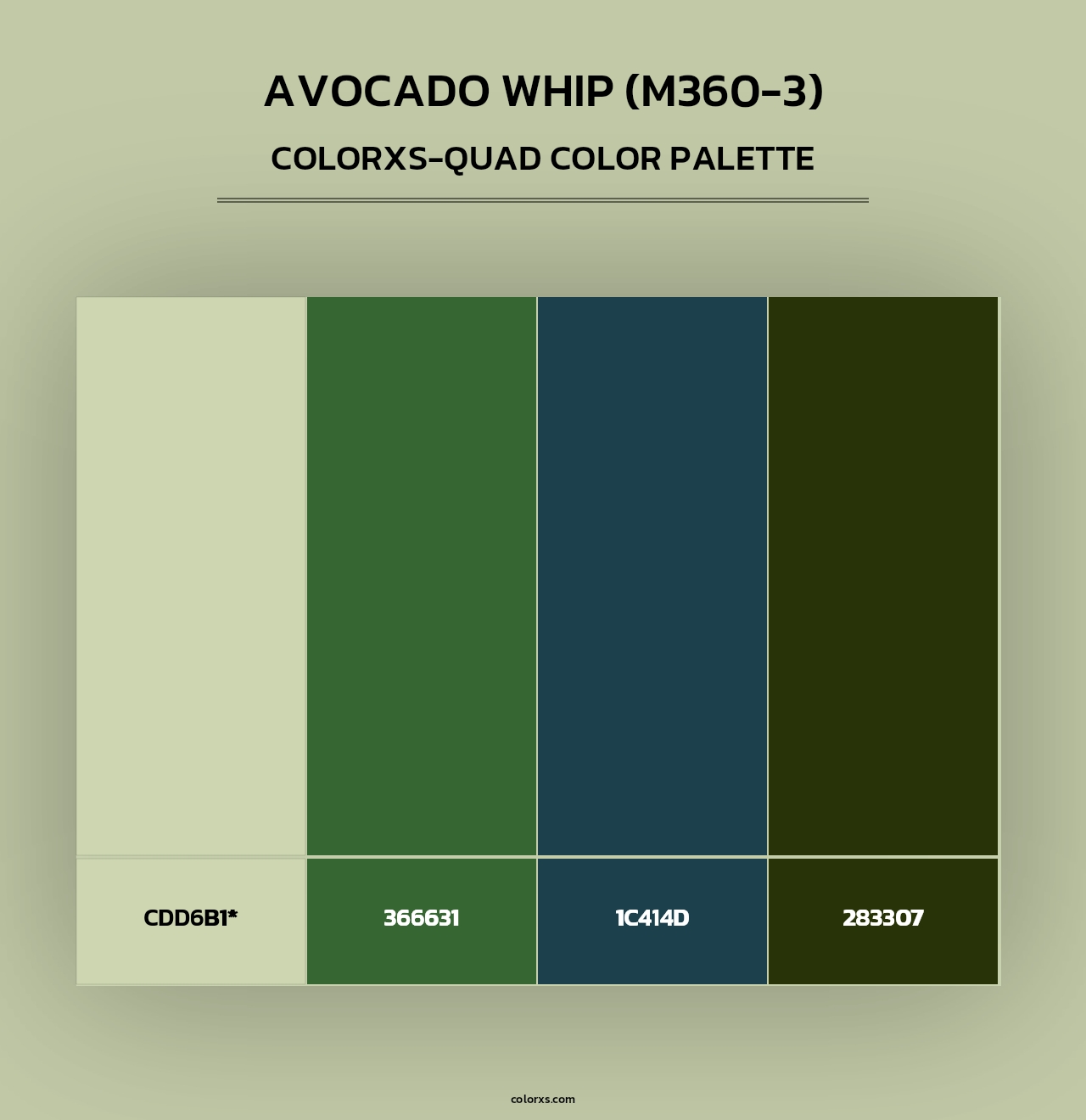 Avocado Whip (M360-3) - Colorxs Quad Palette