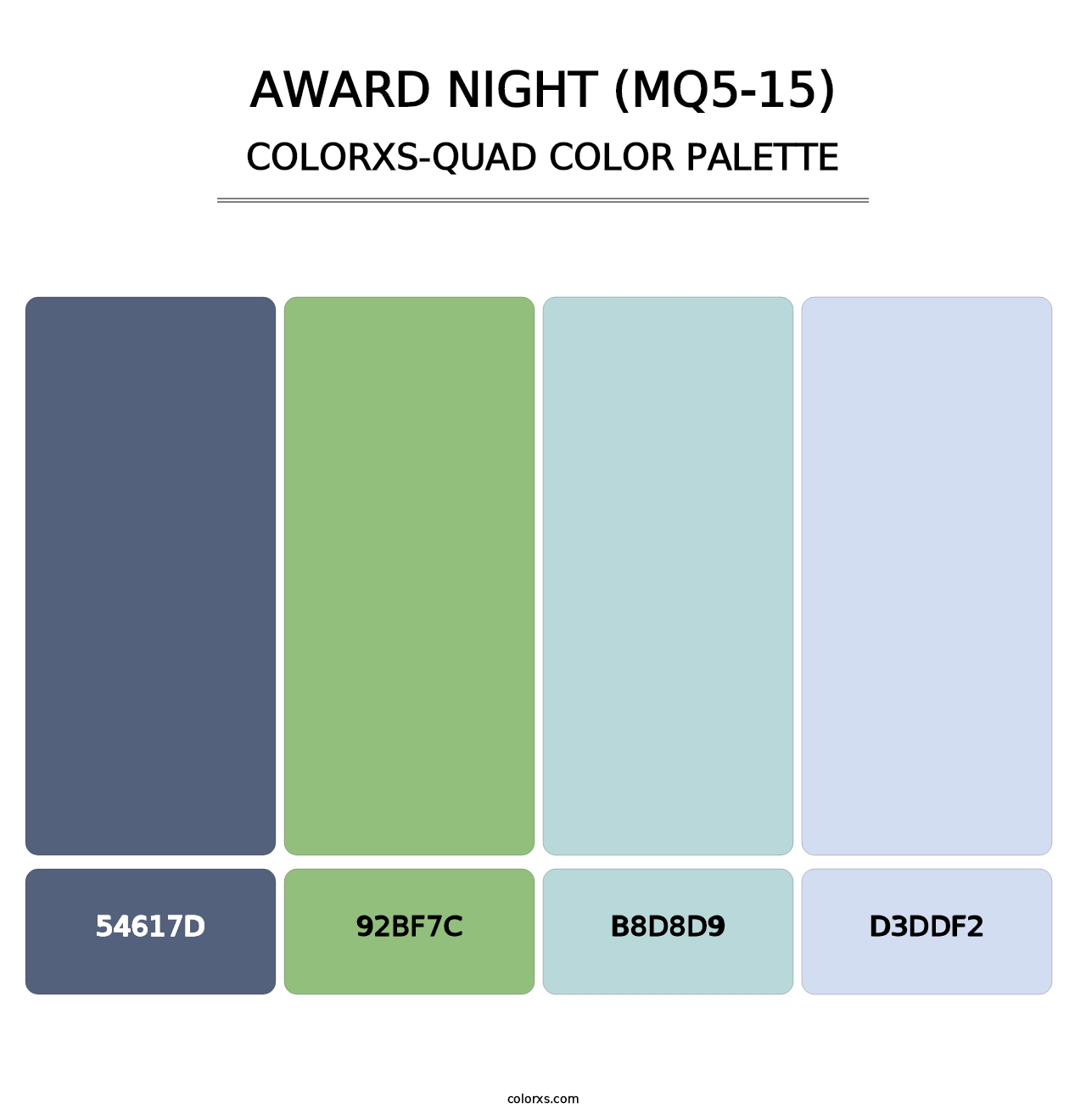Award Night (MQ5-15) - Colorxs Quad Palette