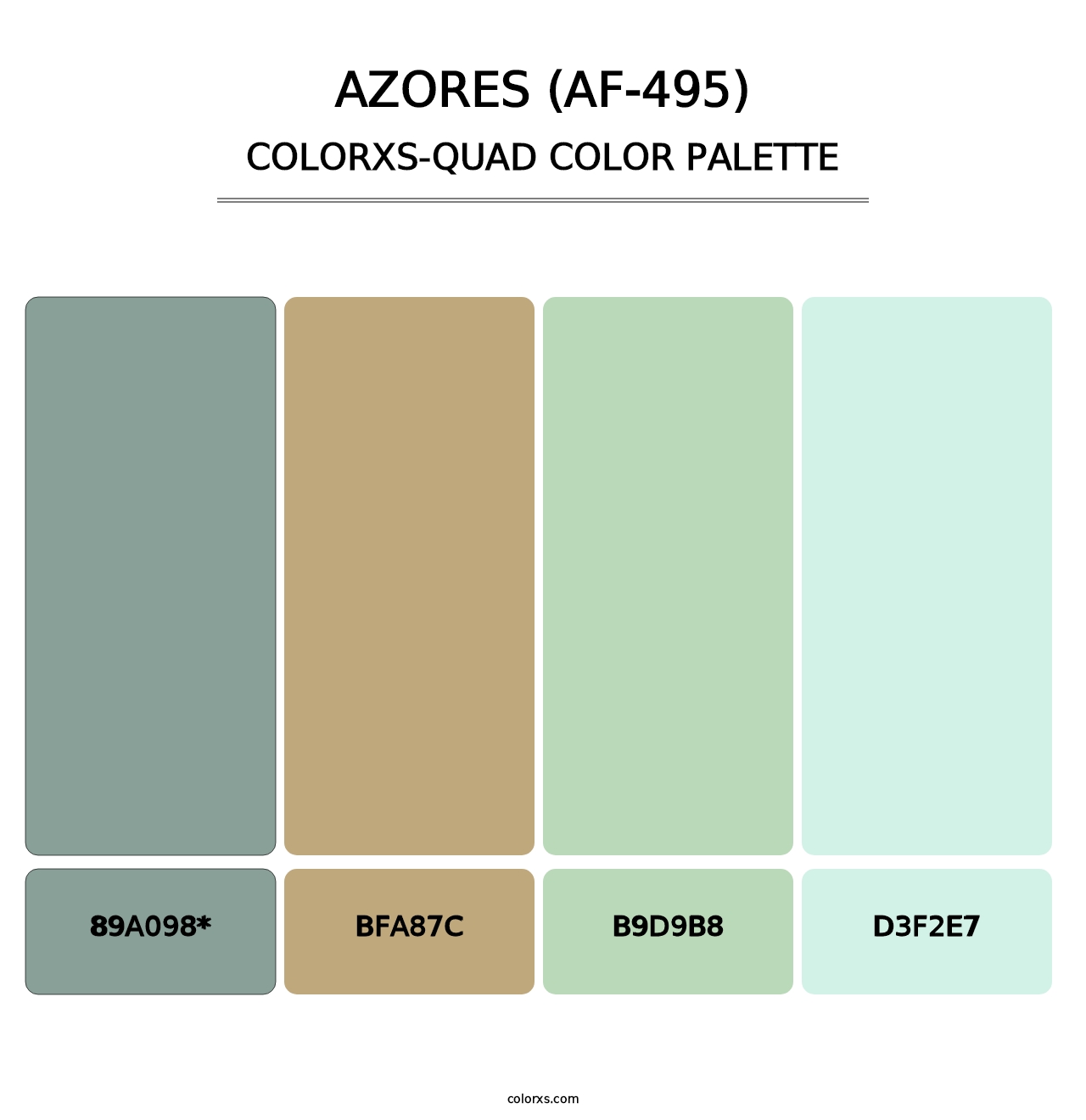Azores (AF-495) - Colorxs Quad Palette