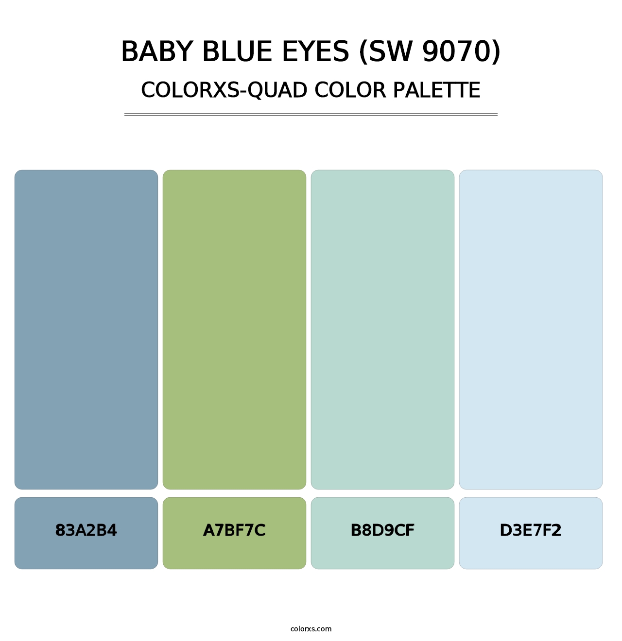 Baby Blue Eyes (SW 9070) - Colorxs Quad Palette