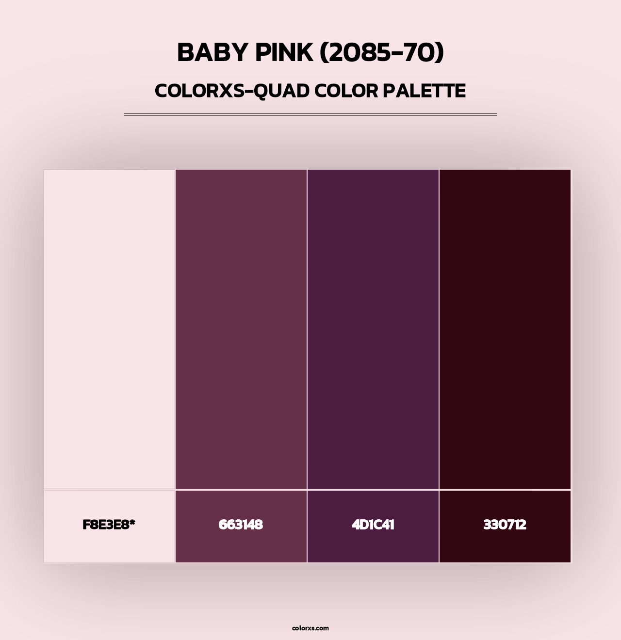 Baby Pink (2085-70) - Colorxs Quad Palette