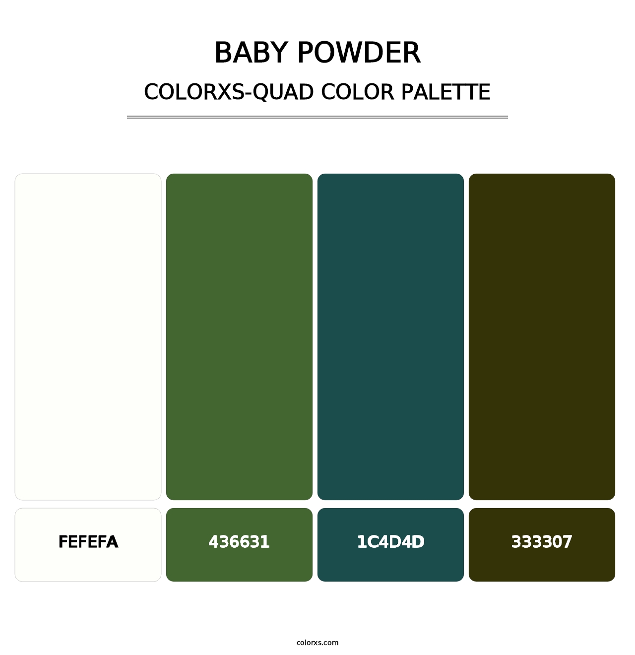 Baby Powder - Colorxs Quad Palette