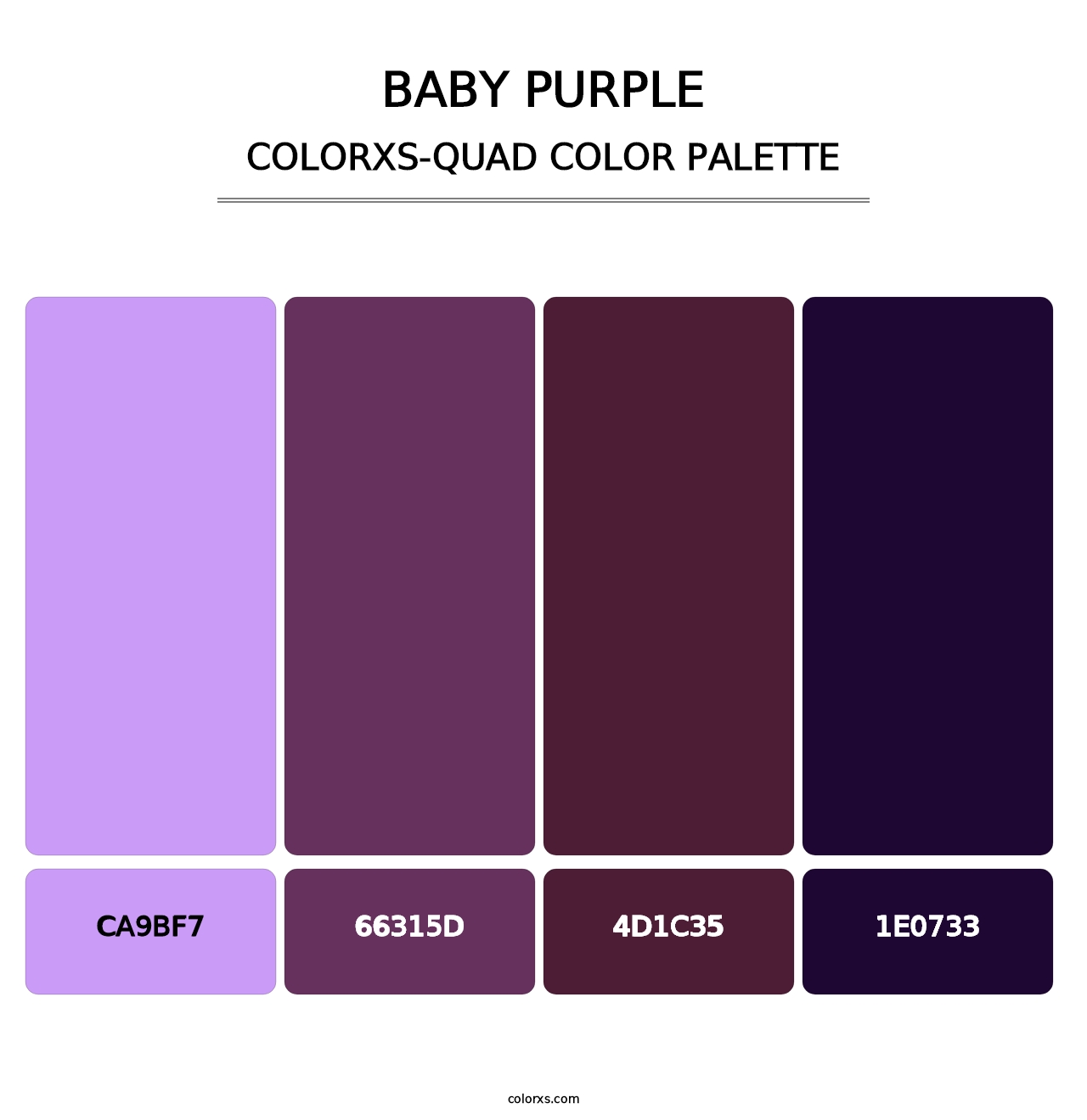 Baby Purple - Colorxs Quad Palette