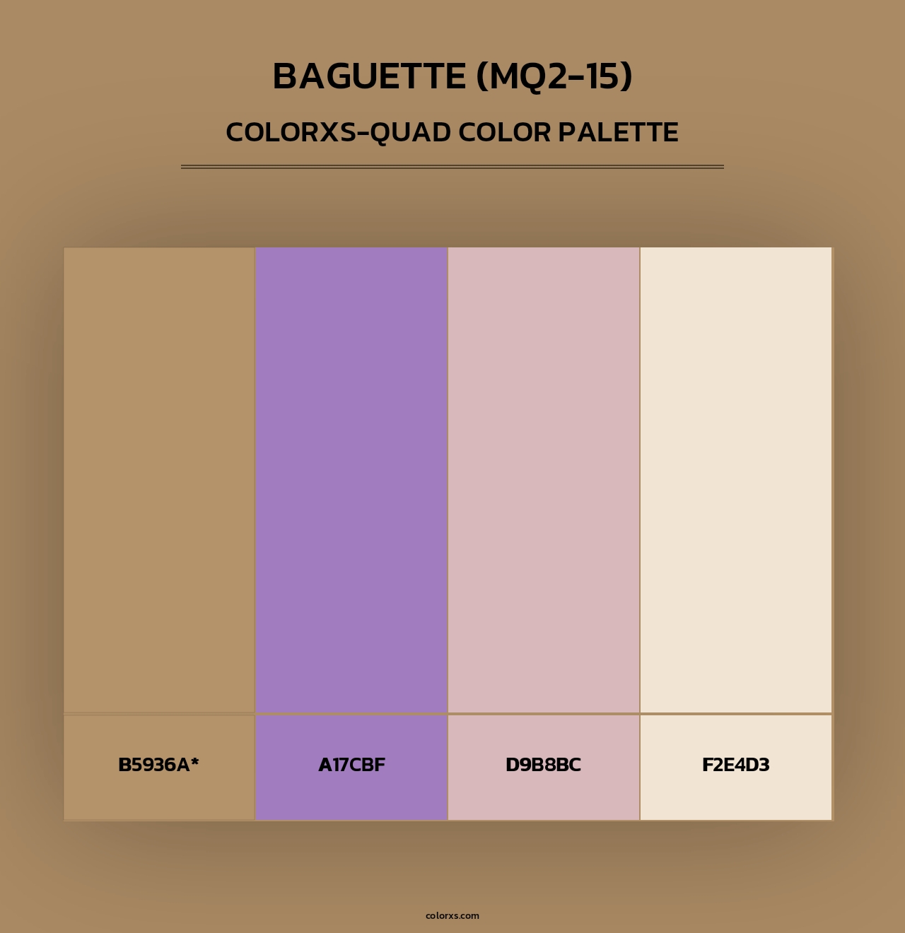 Baguette (MQ2-15) - Colorxs Quad Palette