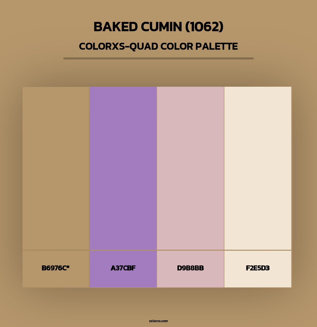 Baked Cumin (1062) - Colorxs Quad Palette