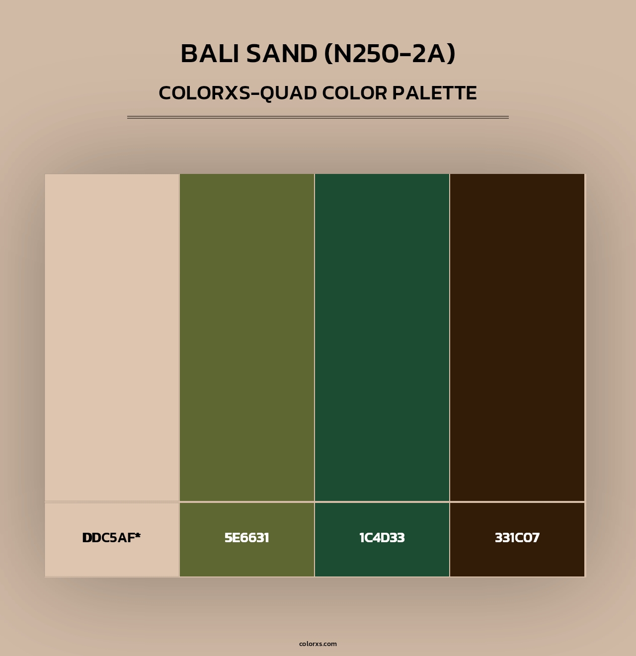 Bali Sand (N250-2A) - Colorxs Quad Palette