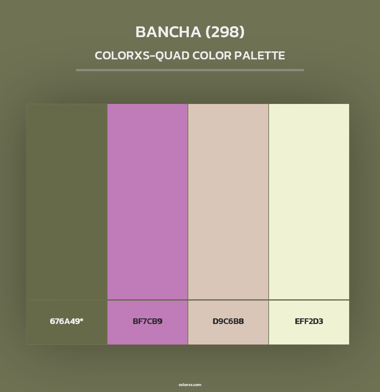 Bancha (298) - Colorxs Quad Palette