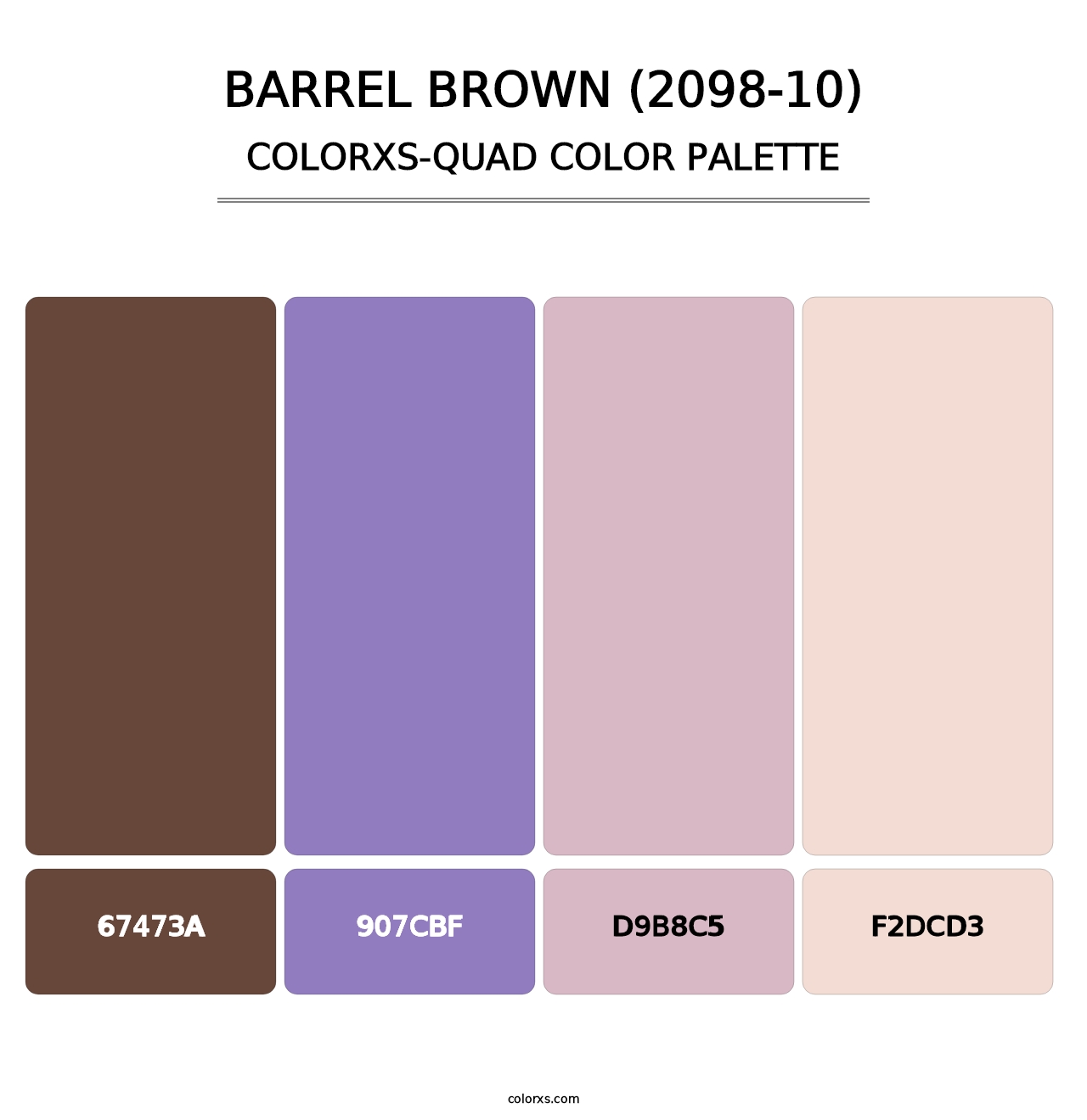 Barrel Brown (2098-10) - Colorxs Quad Palette