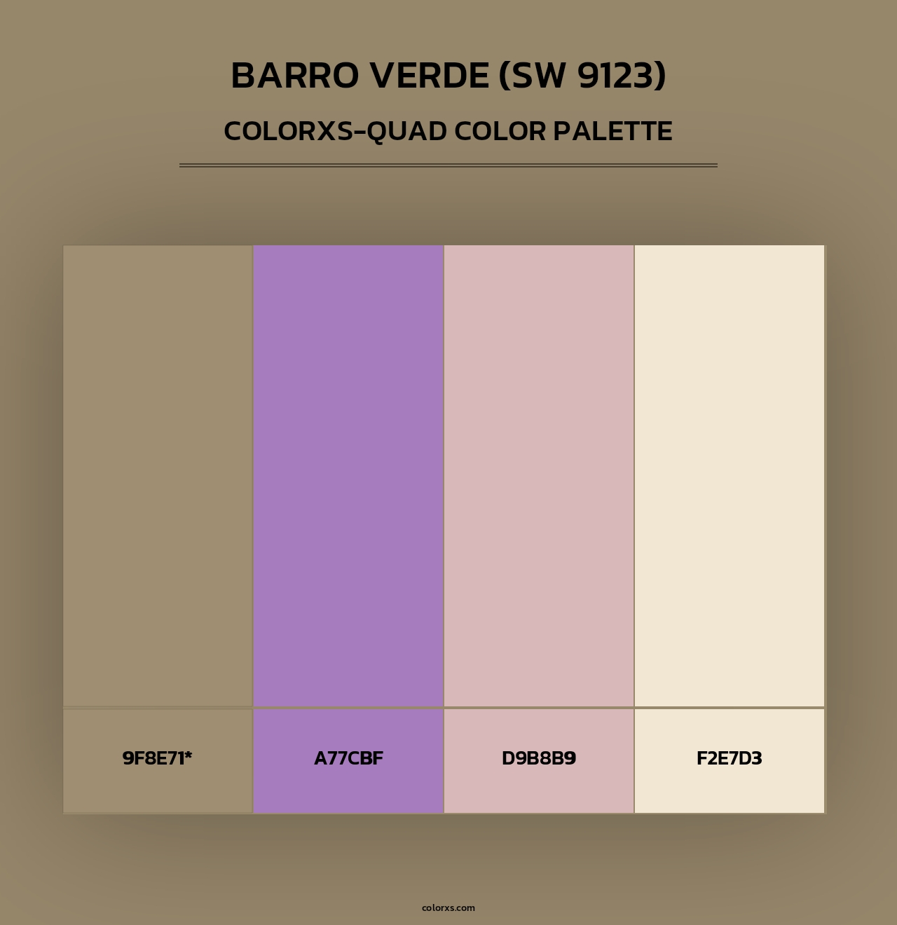 Barro Verde (SW 9123) - Colorxs Quad Palette