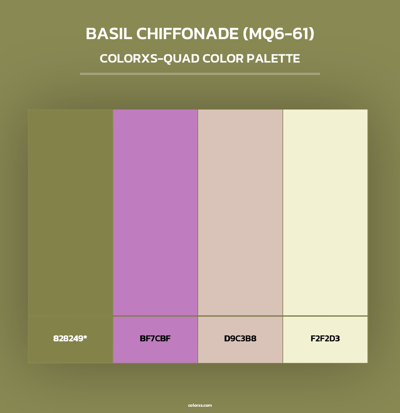 Basil Chiffonade (MQ6-61) - Colorxs Quad Palette