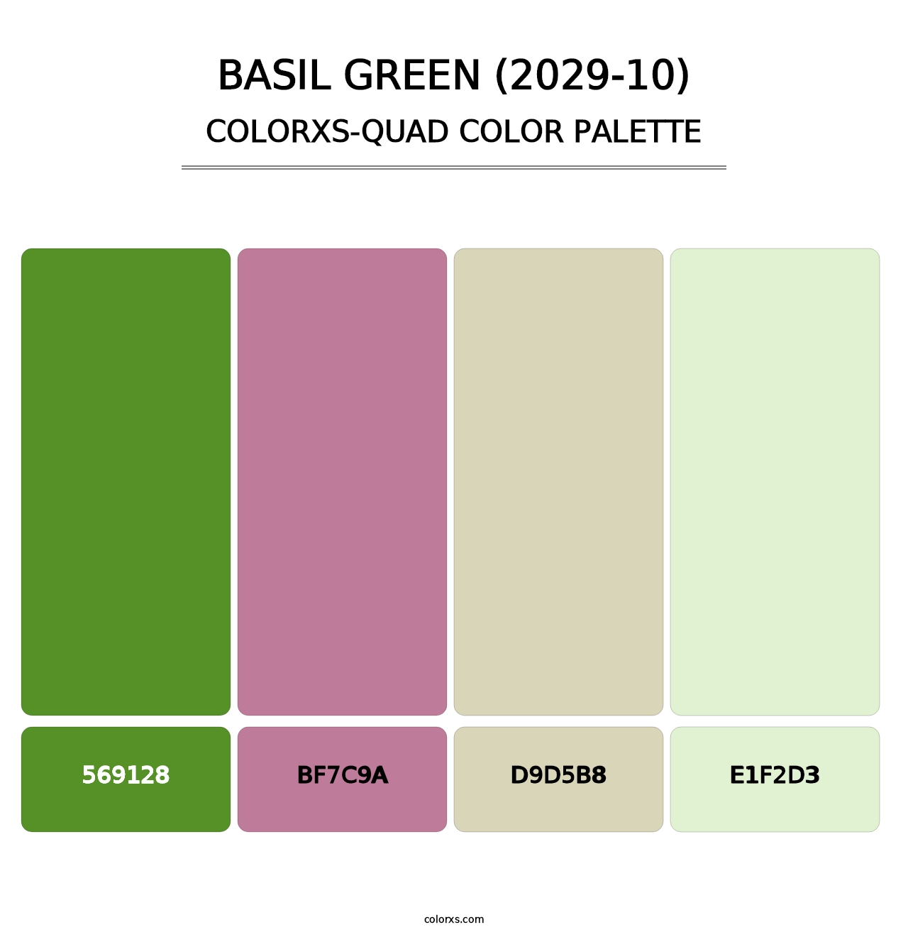 Basil Green (2029-10) - Colorxs Quad Palette