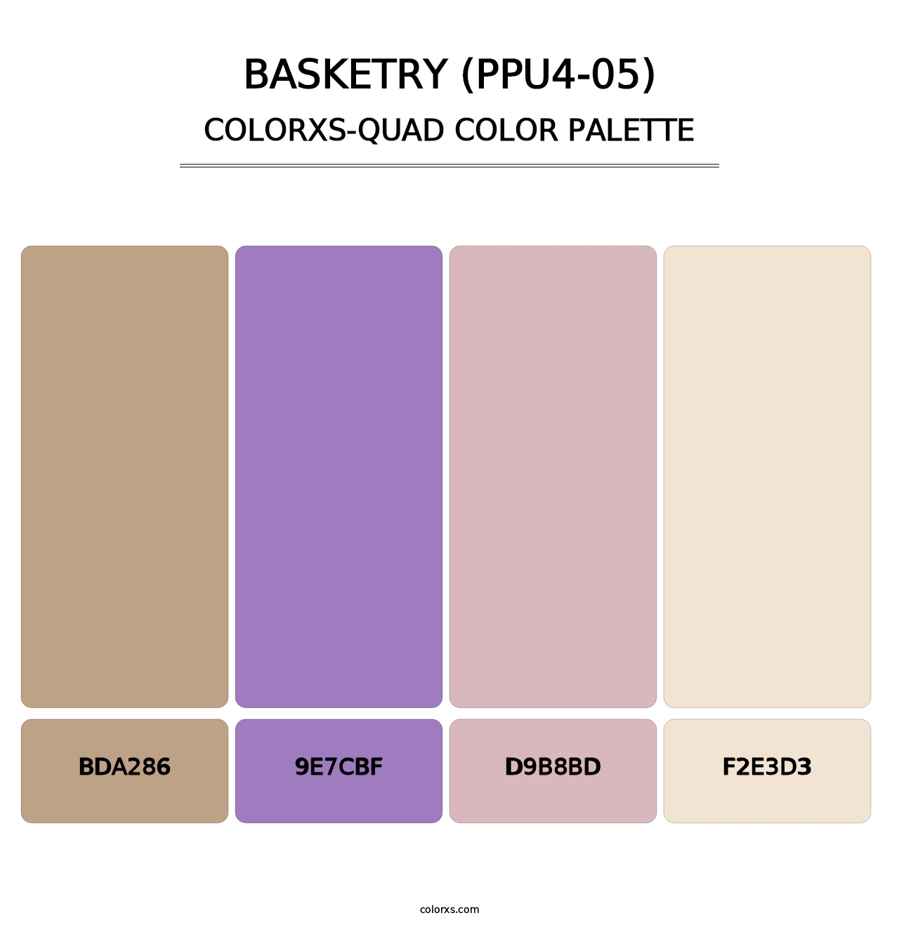 Basketry (PPU4-05) - Colorxs Quad Palette