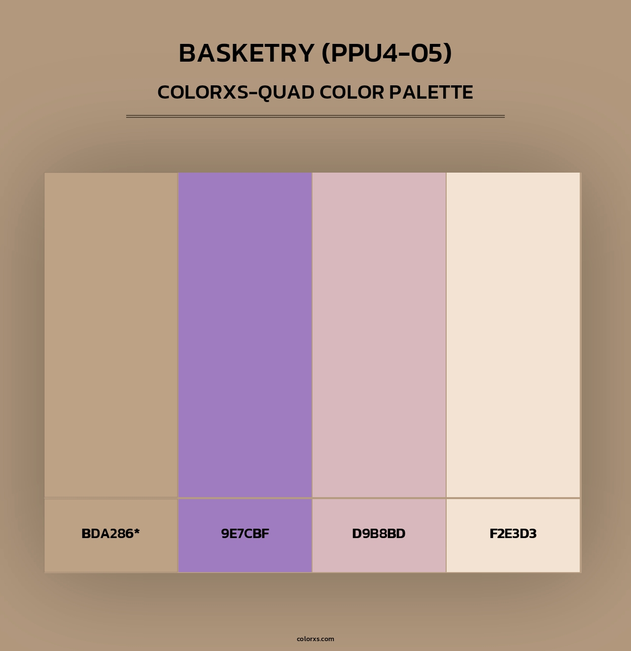 Basketry (PPU4-05) - Colorxs Quad Palette