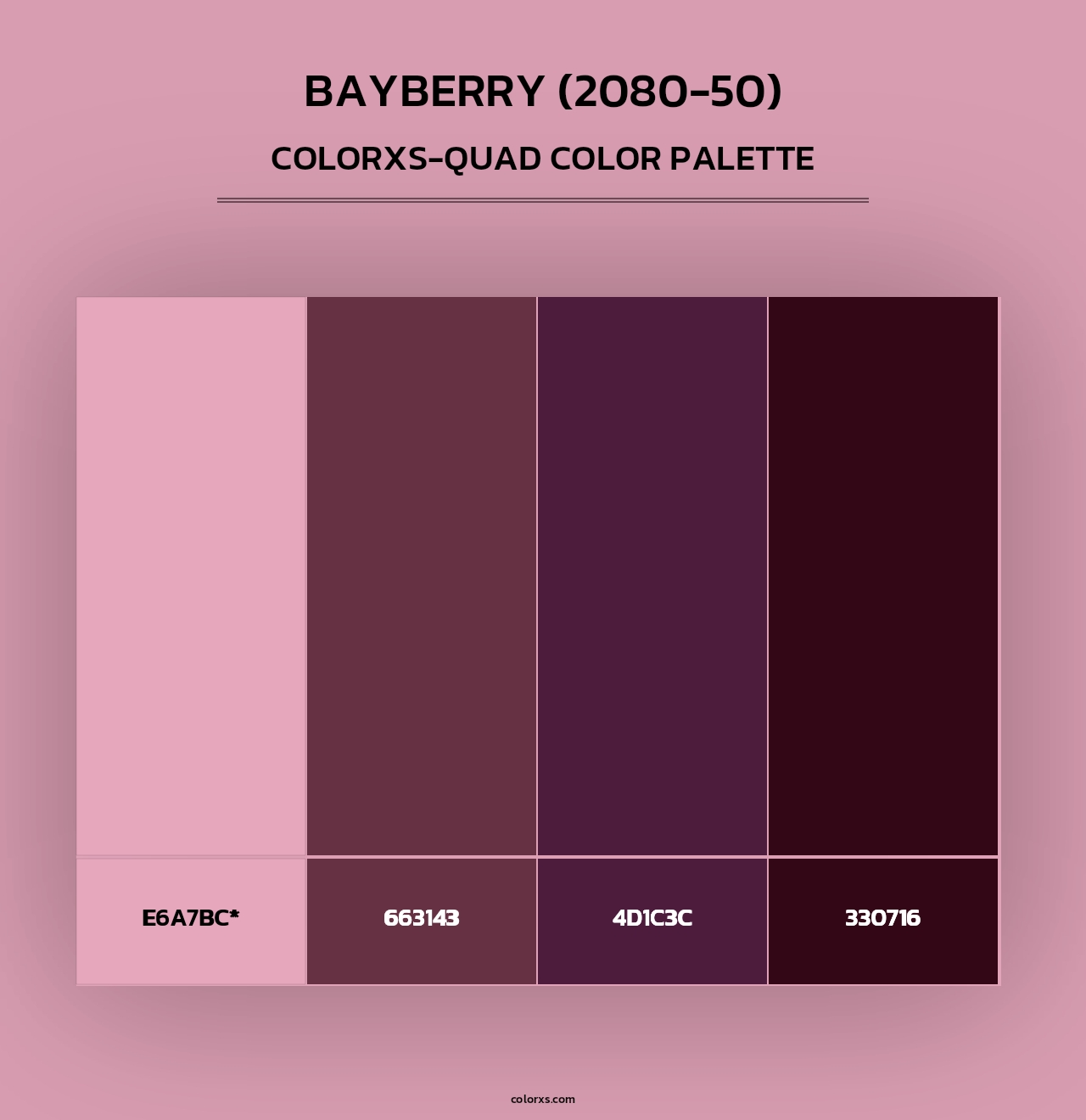 Bayberry (2080-50) - Colorxs Quad Palette