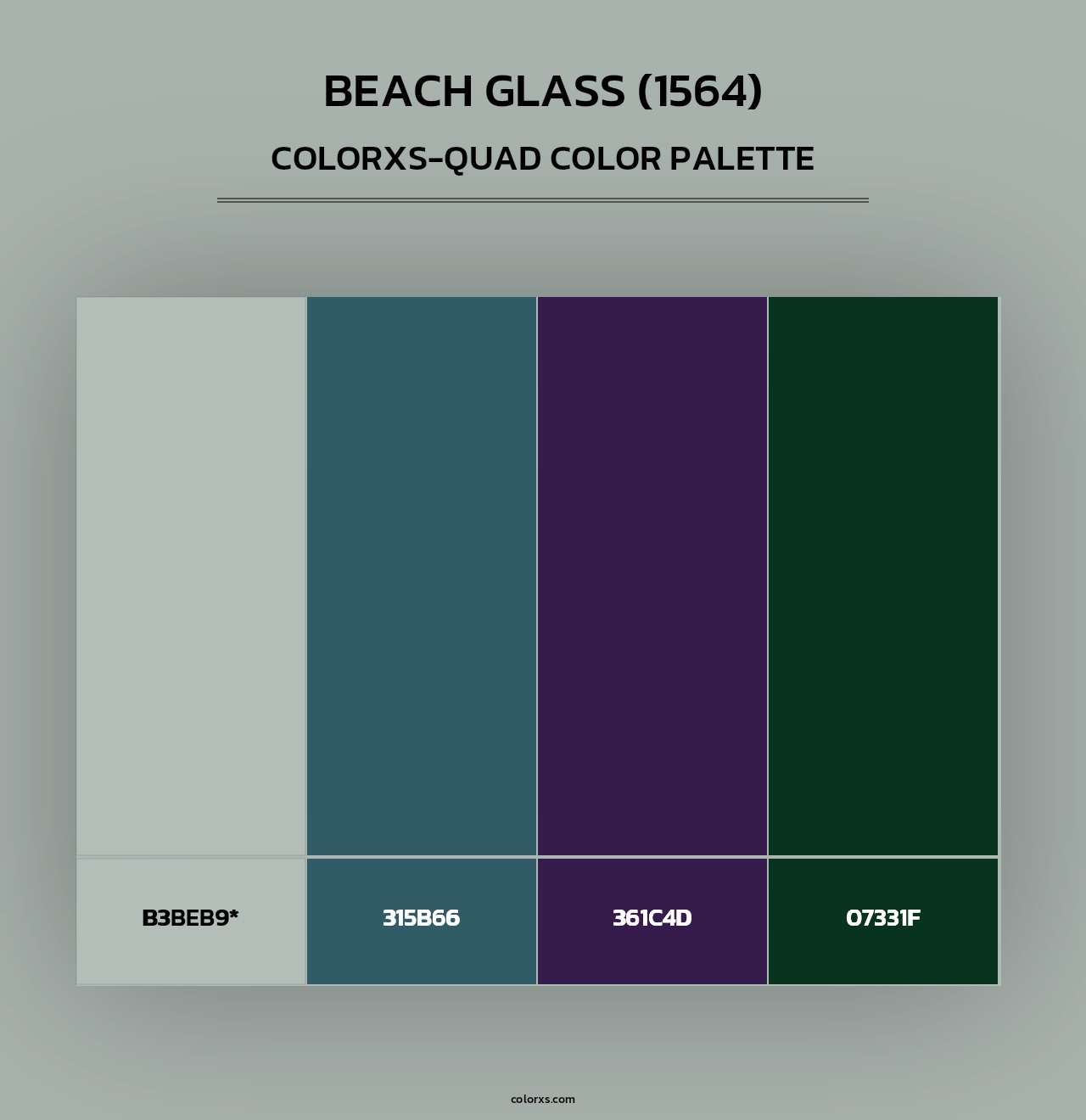 Beach Glass (1564) - Colorxs Quad Palette
