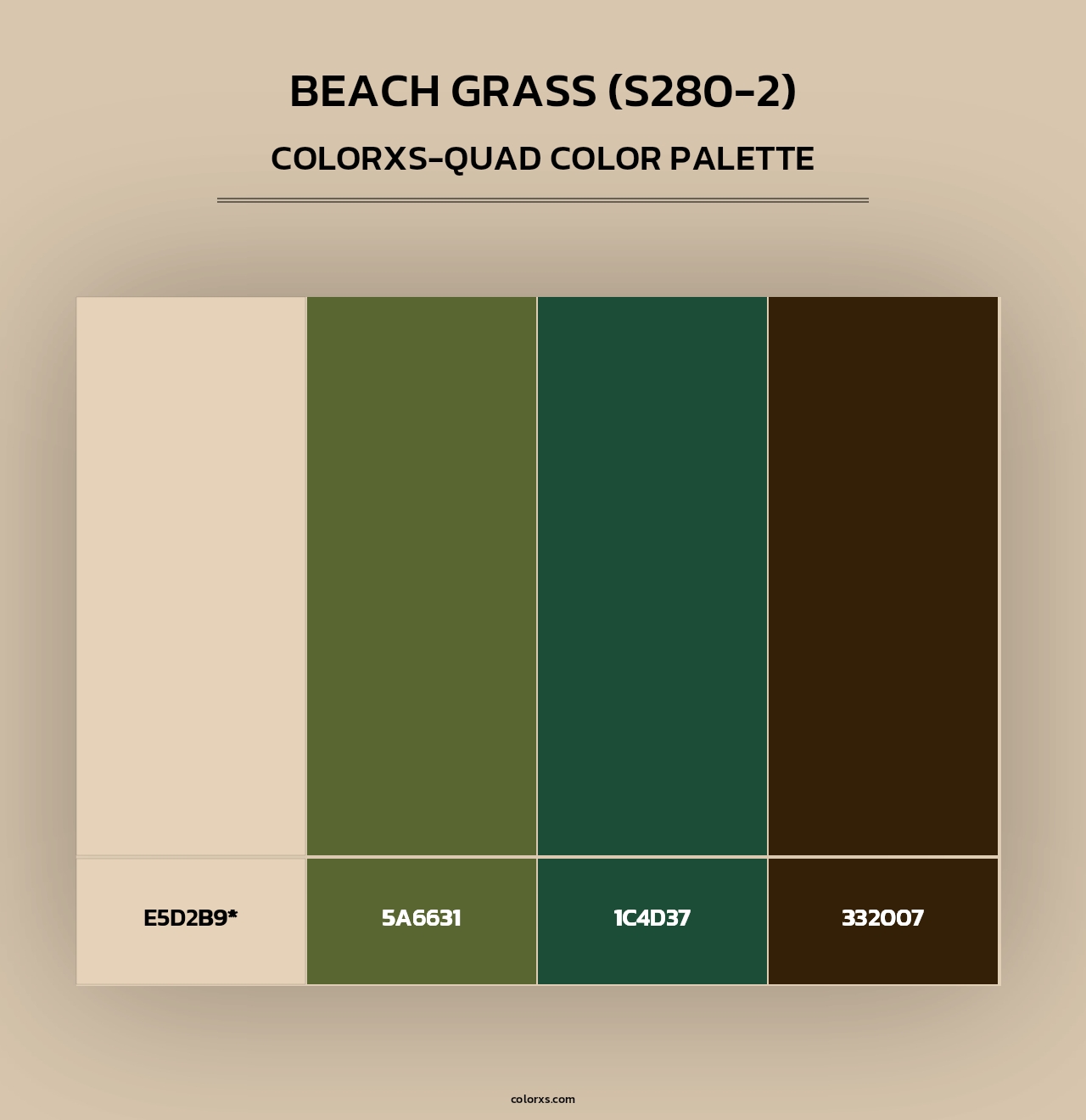 Beach Grass (S280-2) - Colorxs Quad Palette