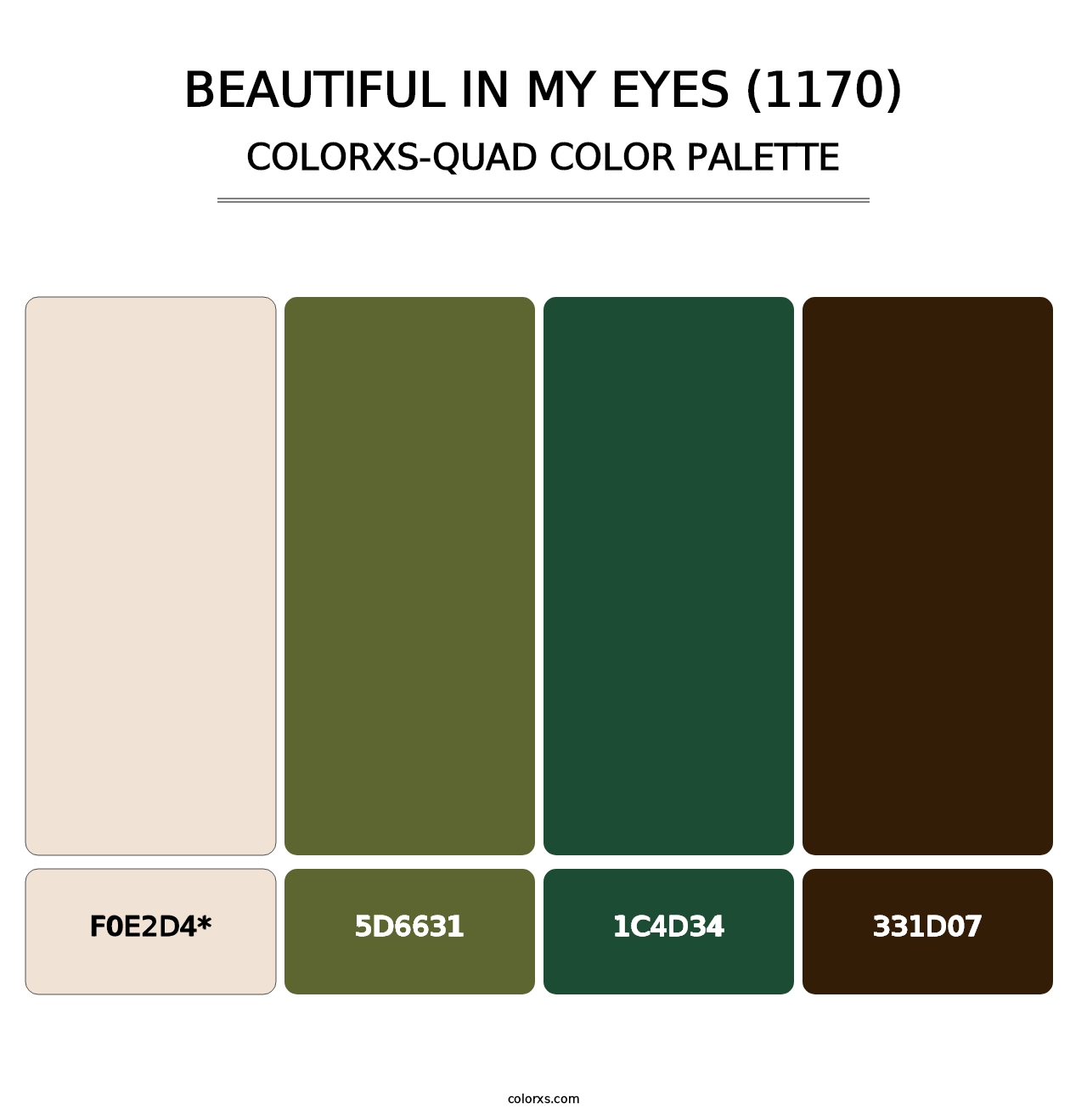 Beautiful in My Eyes (1170) - Colorxs Quad Palette