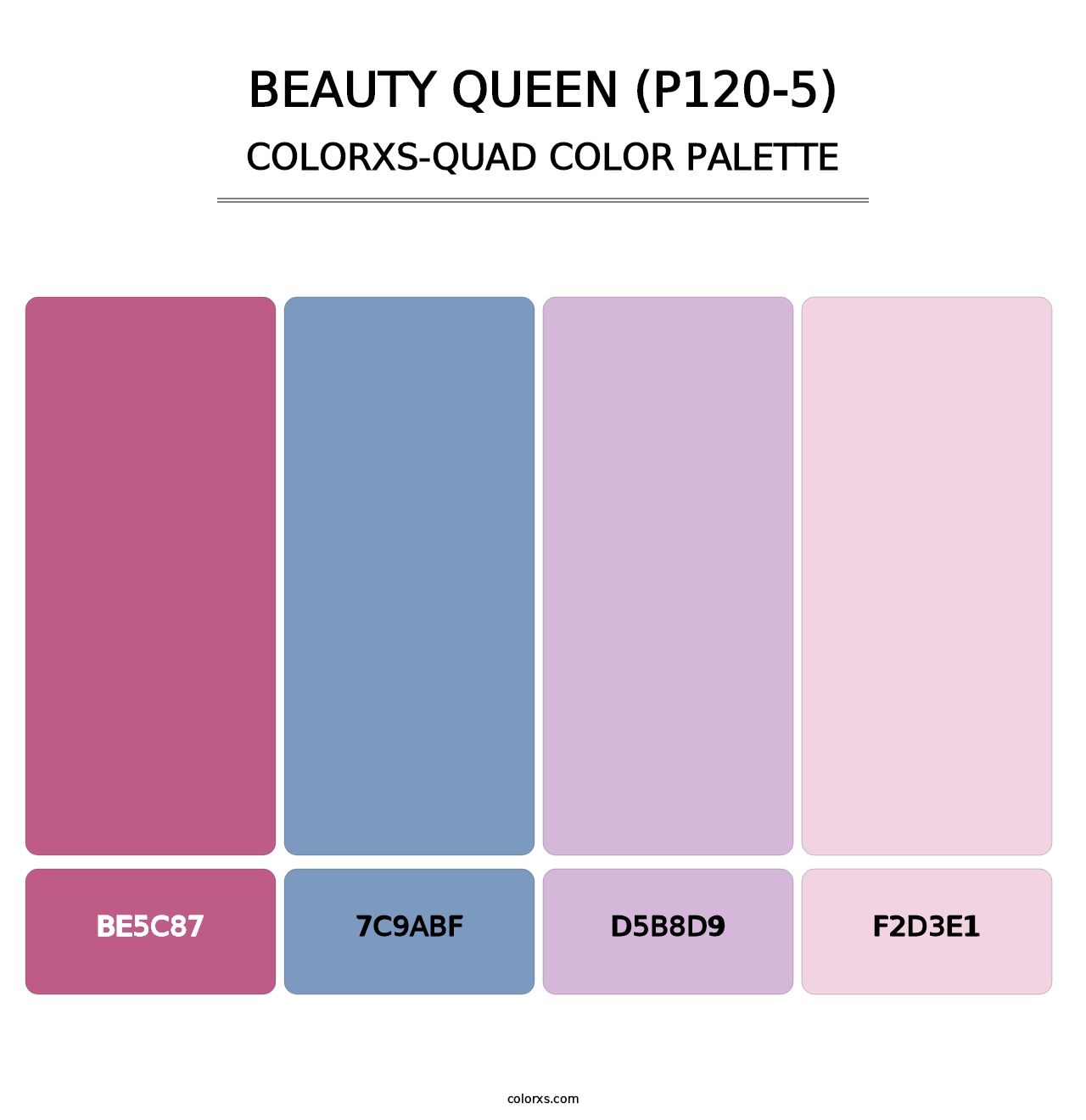Beauty Queen (P120-5) - Colorxs Quad Palette