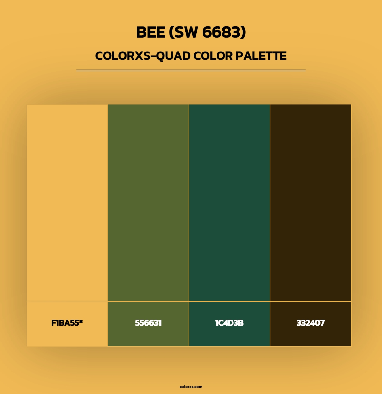 Bee (SW 6683) - Colorxs Quad Palette