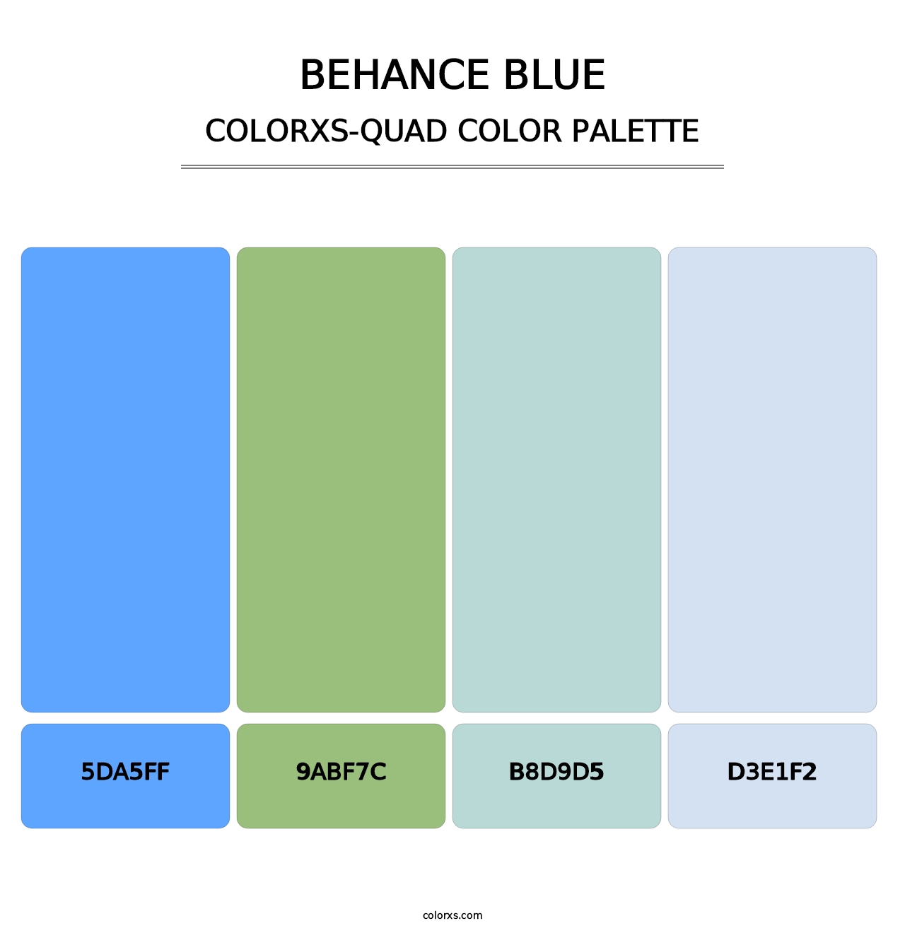 Behance Blue - Colorxs Quad Palette
