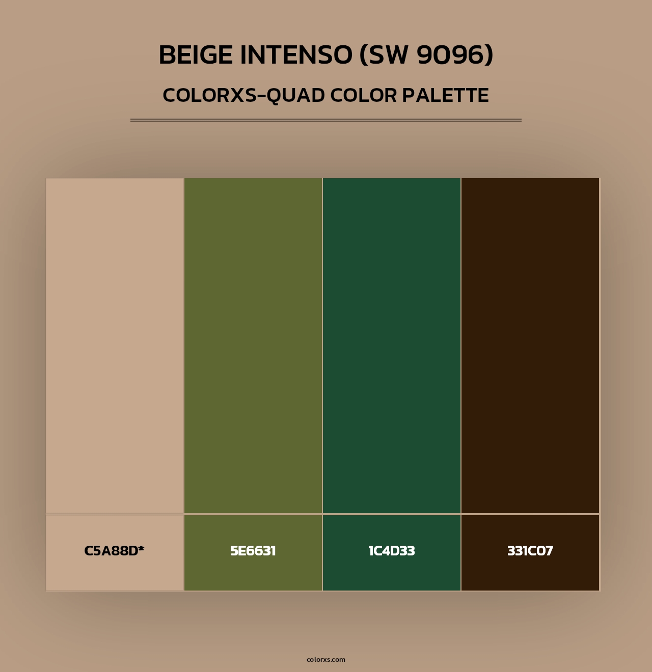 Beige Intenso (SW 9096) - Colorxs Quad Palette