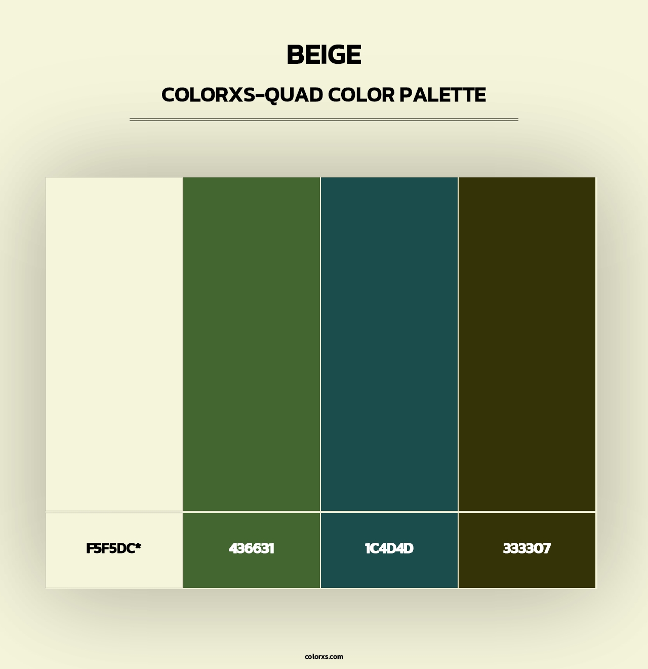 Beige - Colorxs Quad Palette