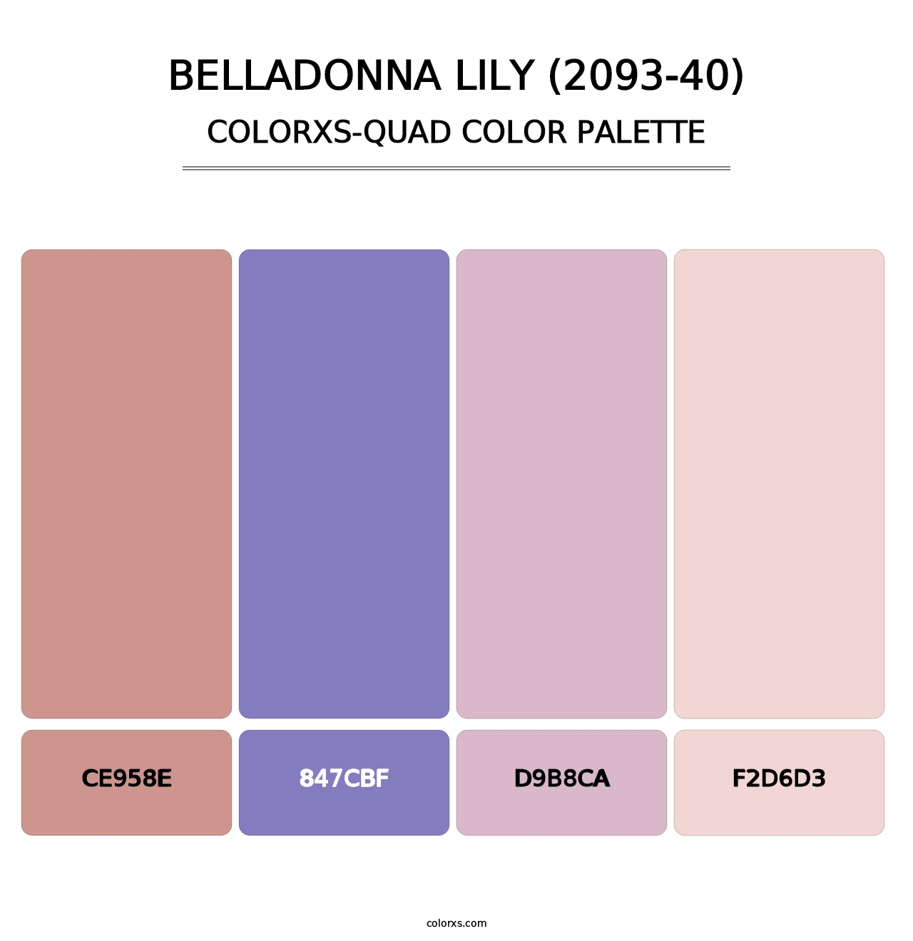 Belladonna Lily (2093-40) - Colorxs Quad Palette