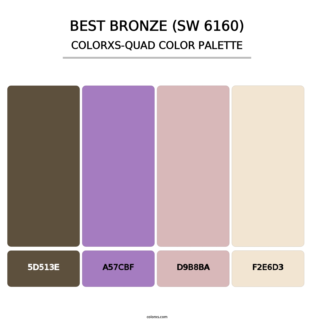 Best Bronze (SW 6160) - Colorxs Quad Palette