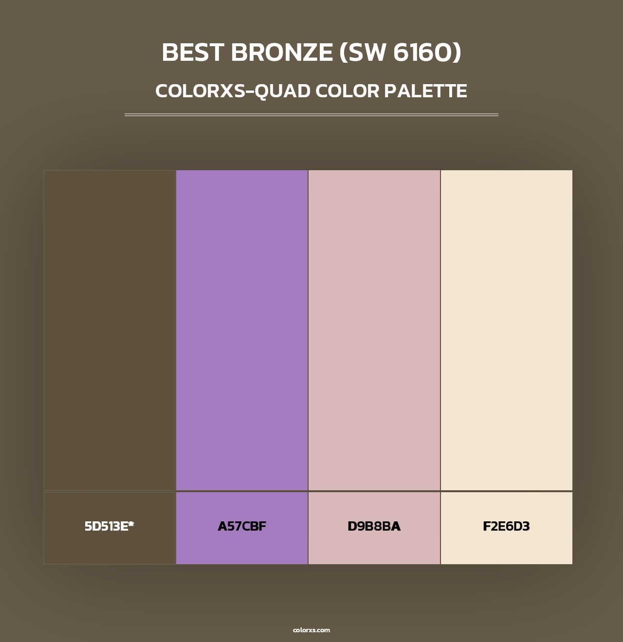 Best Bronze (SW 6160) - Colorxs Quad Palette