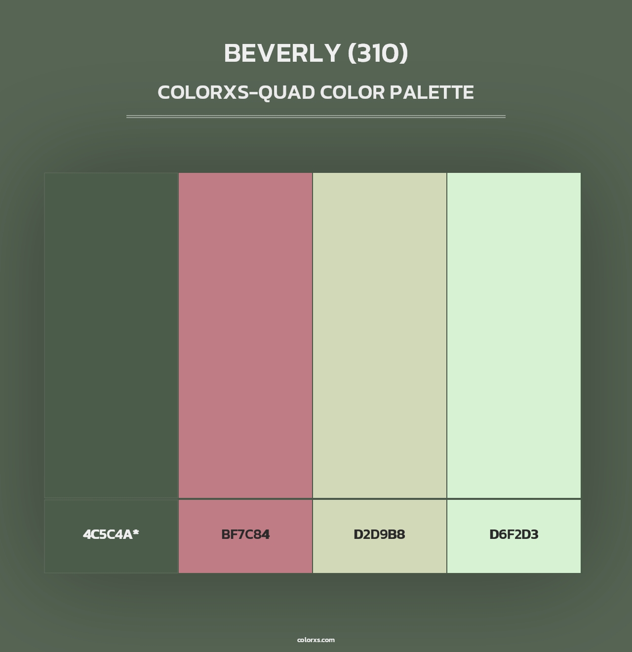 Beverly (310) - Colorxs Quad Palette