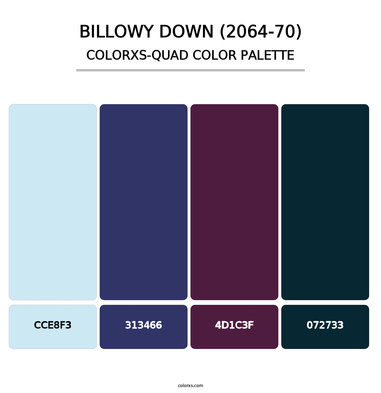 Billowy Down (2064-70) - Colorxs Quad Palette