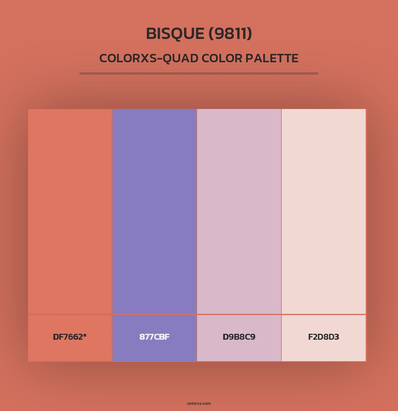 Bisque (9811) - Colorxs Quad Palette