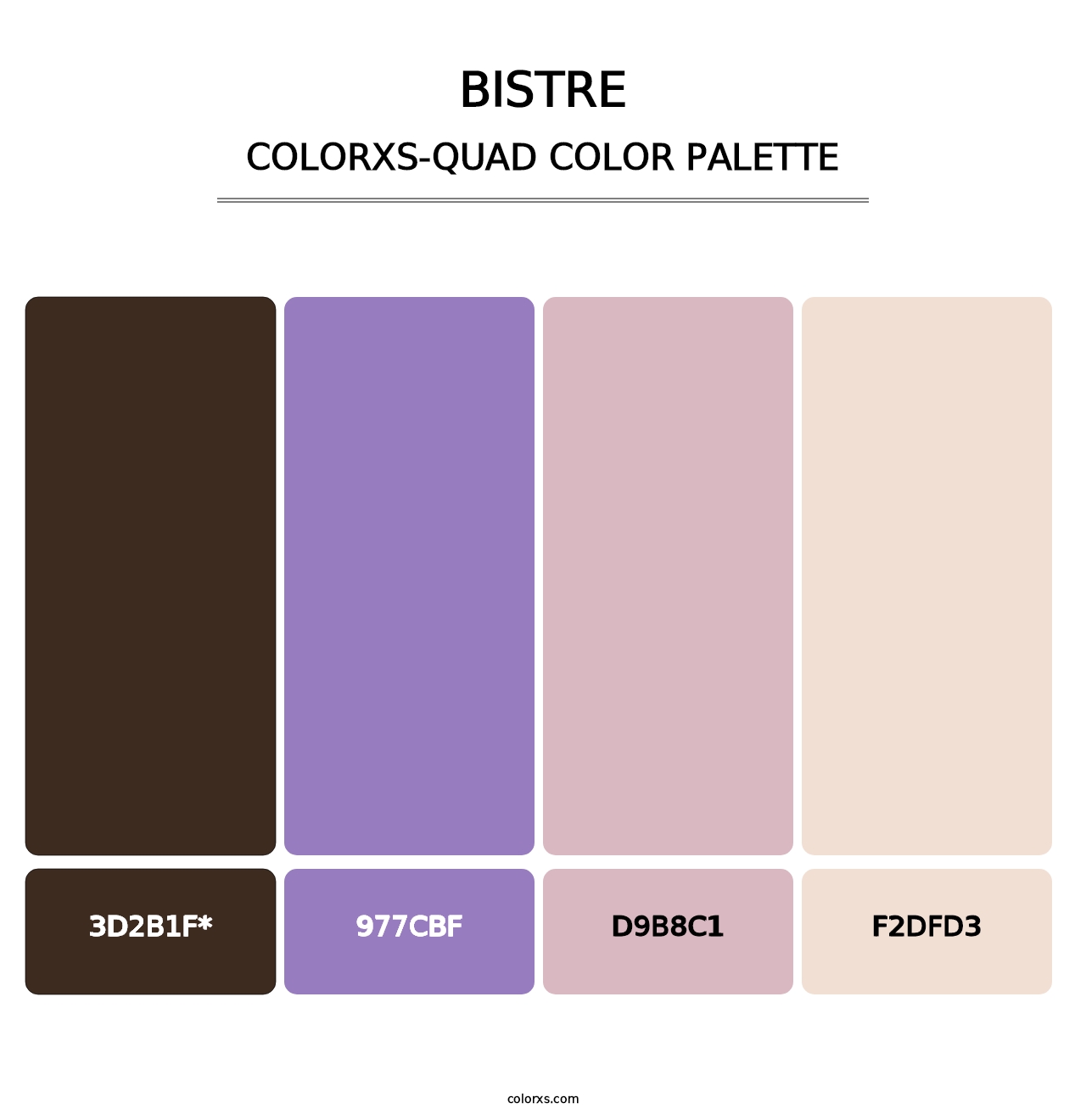 Bistre - Colorxs Quad Palette
