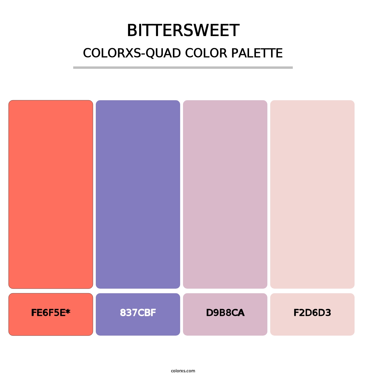 Bittersweet - Colorxs Quad Palette