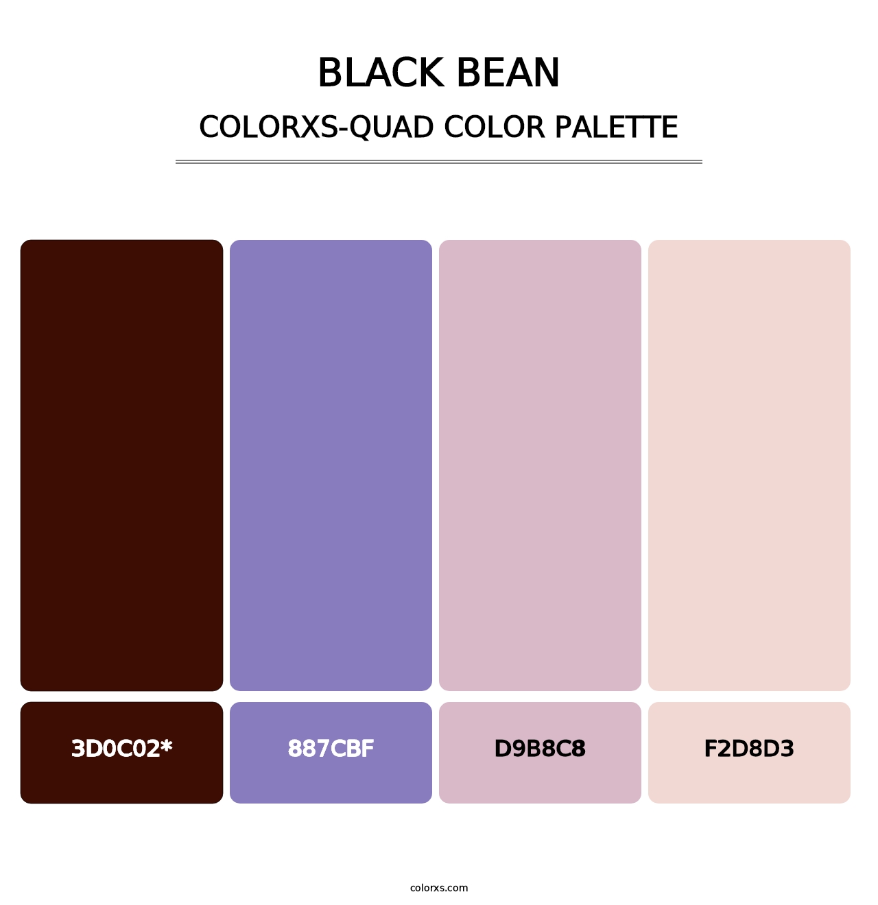 Black Bean - Colorxs Quad Palette