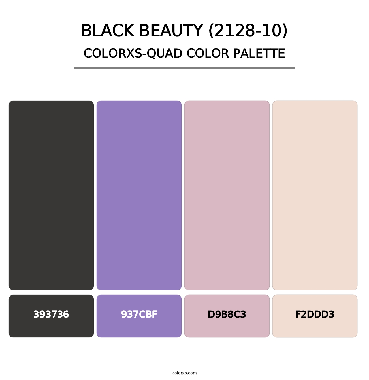 Black Beauty (2128-10) - Colorxs Quad Palette