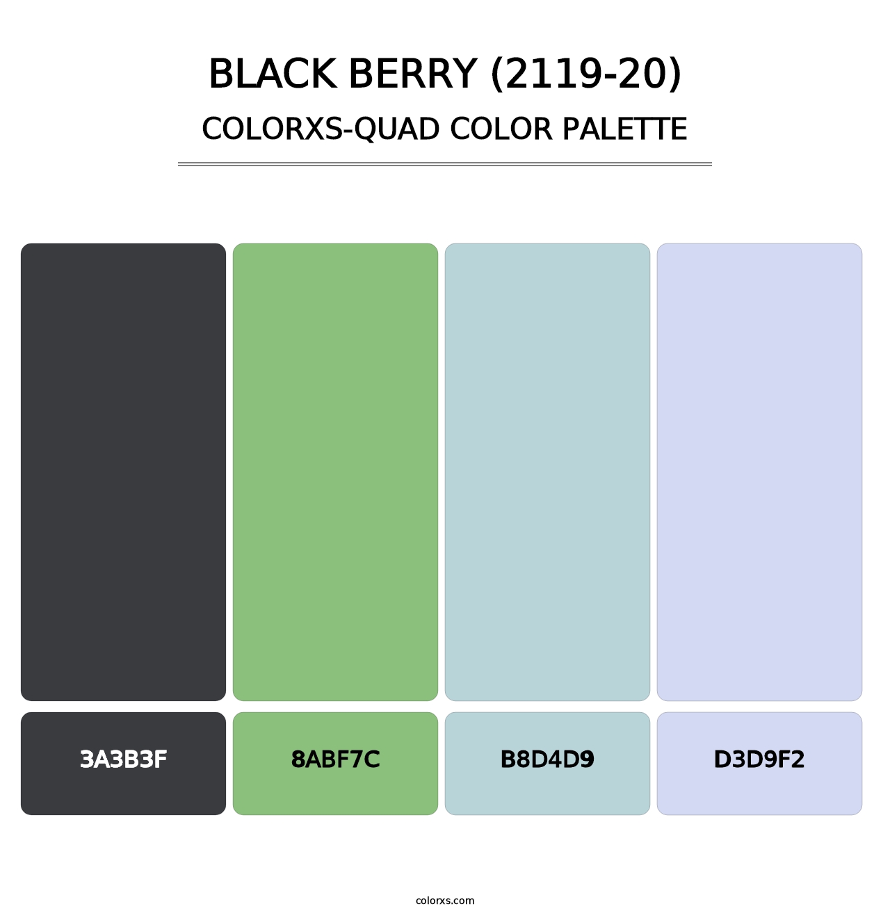 Black Berry (2119-20) - Colorxs Quad Palette