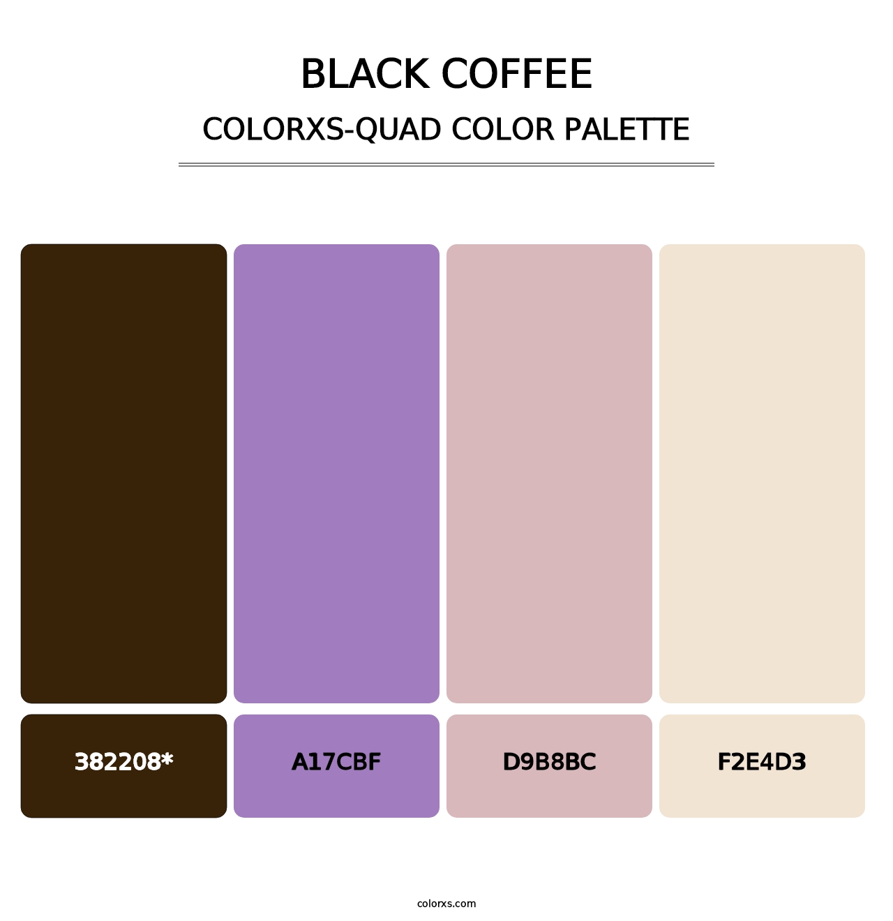Black Coffee - Colorxs Quad Palette